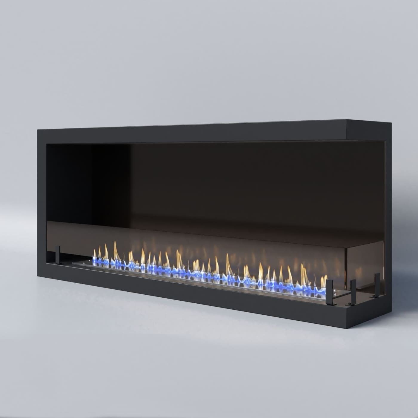 Биокамин "Русский огонь" Честер 1200 угловой правый с защитным и декоративным стеклом по цене 52 500 руб.