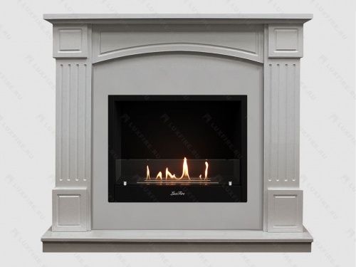 Каминный портал МДФ "Честер 1160" с биокамином Lux Fire "Фаер Бокс 1-30" (белый) Каминный портал МДФ "Честер 1160" с биокамином Lux Fire "Фаер Бокс 1-30" (белый)