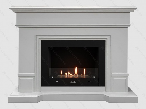 Каминный портал МДФ "Флоренция 1400" с биокамином Lux Fire "Фаер Бокс 2 - 33" (бежевый) Каминный портал МДФ "Флоренция 1400" с биокамином Lux Fire "Фаер Бокс 2 - 33" (бежевый)