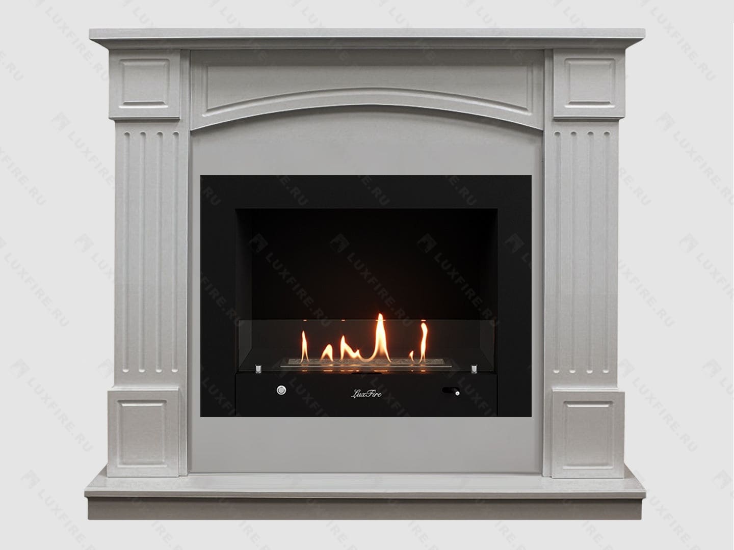 Каминный портал МДФ "Честер 1160" с биокамином Lux Fire "Фаер Бокс 3-30" (белый) Каминный портал МДФ "Честер 1160" с биокамином Lux Fire "Фаер Бокс 3-30" (белый) по цене 99 200 руб.