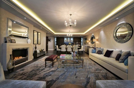 Автоматический биокамин Decoflame Westminster e-Ribbon Fire по цене 668 000 руб.