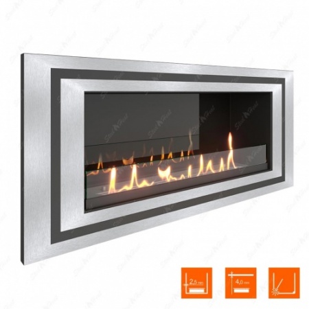 Биокамин SteelHeat LONG-D 900 XL стекло + стемалит по цене 47 136 руб.