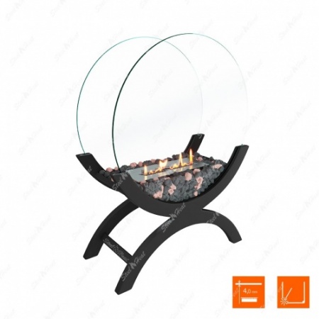 Биокамин напольный SteelHeat WOOD 600 черный Биокамин напольный SteelHeat WOOD 600 черный по цене 47 800 руб.