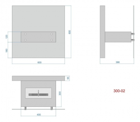 Биокамин напольный Lux Fire "Консул 2" 600 по цене 36 410 руб.