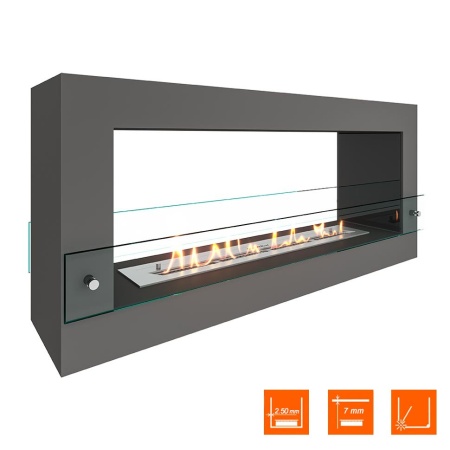 Биокамин SteelHeat WALL FRAME ONE 1000 серый, стекло, стемалит Биокамин SteelHeat WALL FRAME ONE 1000 серый, стекло, стемалит по цене 64 470 руб.