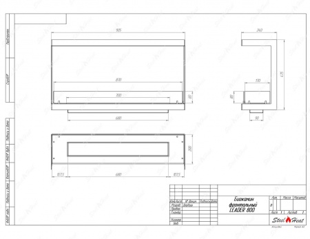 Биокамин фронтальный SteelHeat Leader 800 стекло Биокамин фронтальный SteelHeat Leader 800 стекло по цене 33 748 руб.