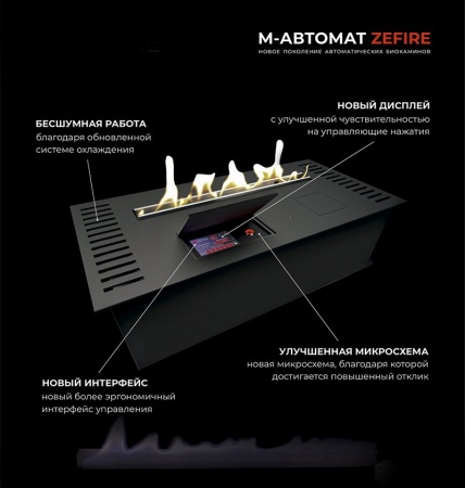 Автоматический биокамин ZeFire M 800 шлифованный Автоматический биокамин ZeFire M 800 шлифованный по цене 229 000 руб.