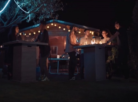 Газовый стол-камин Standing Table Lime