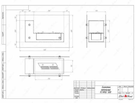 Биокамин напольный SteelHeat TETRISE 500 черный Биокамин напольный SteelHeat TETRISE 500 черный по цене 16 200 руб.